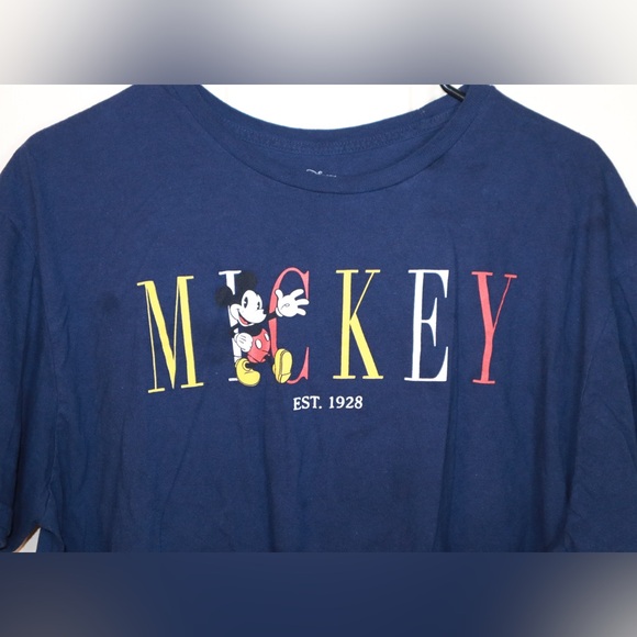 Vintage Style Walt Disney MICKEY MOUSE T-Shirt MENS XL - Picture 2 of 3